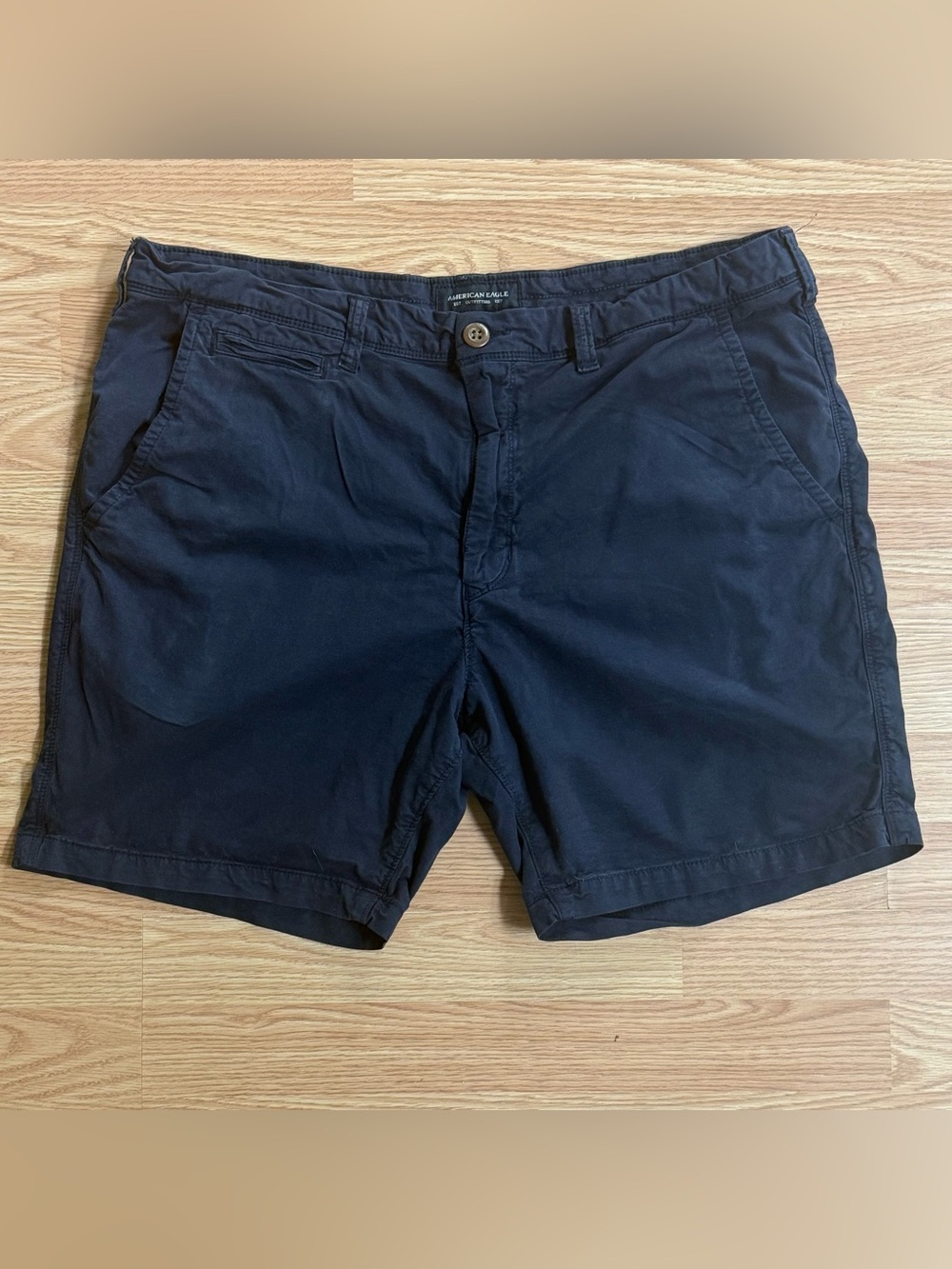 American Eagle Next Level Flex Navy Chino Shorts Men’s Size 38 Casual Stretch